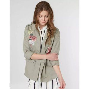 Buckle BKE Floral Embroidered Jacket XS